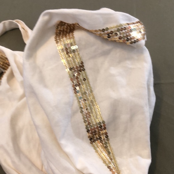 CANDIE’S hobo shoulder gold tone sequined BAG - Picture 16 of 16